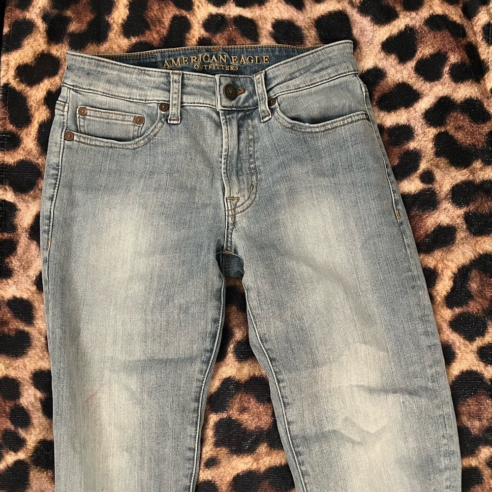 vintage low rise straight jeans